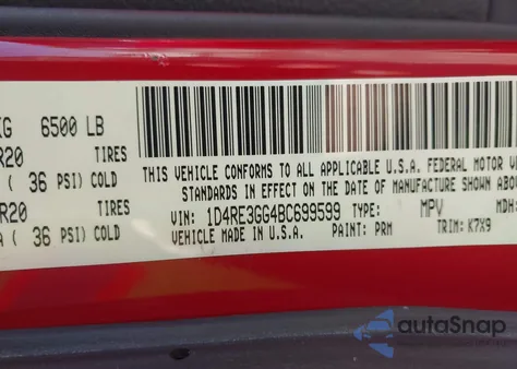 2011 Dodge Durango Heat z USA, uszkodzony, nr VIN 1D4RE3GG4BC699599